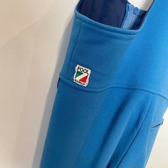 Colmar Sportswear Womens Mens Vintage Snow Ski Suit Overalls Blue L Zip Up 70s - Picture 5 of 12